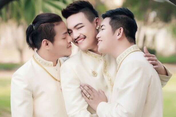 Três homens se casam na Tailândia no primeiro casamento gay do tipo em todo o mundo