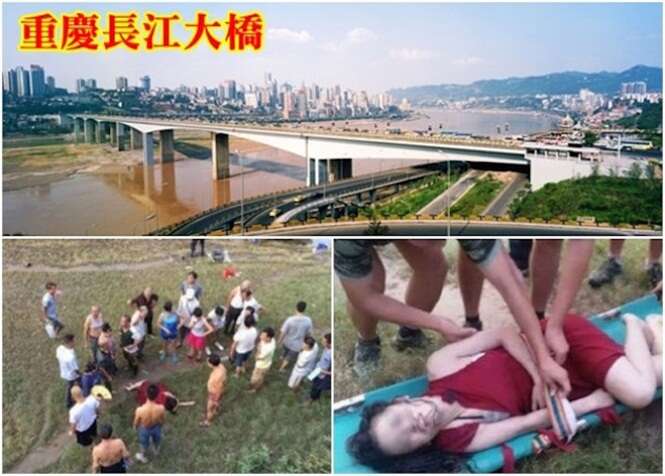 Menina adolescente milagrosamente sobrevive ao saltar de ponte a mais de 55 metros de altura Menina adolescente milagrosamente sobrevive ao saltar de ponte a mais de 55 metros de altura
