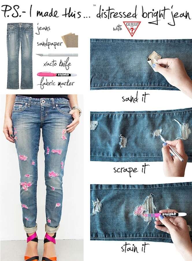 Ideias para dar nova vida a seus jeans velhos