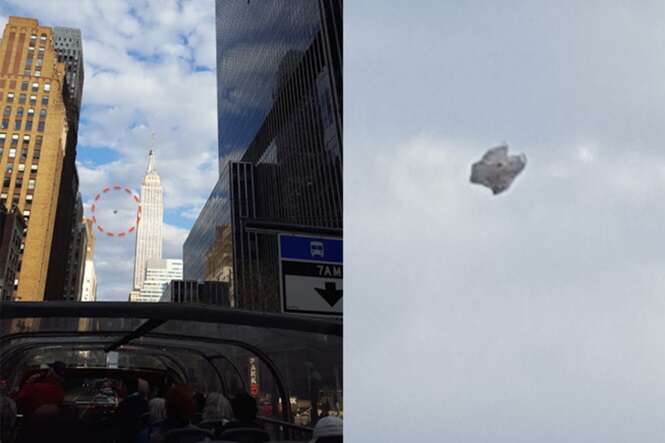 Suposta nave alienígena é flagrada no céu de Nova York