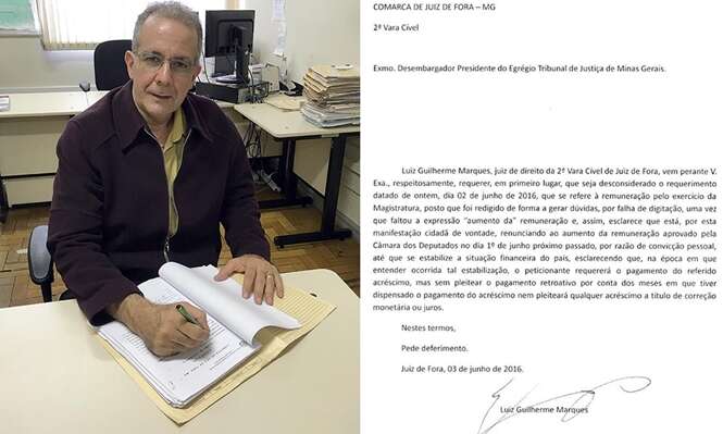 Juiz de Minas Gerais recusa receber aumento salarial aprovado pelo Congresso Nacional