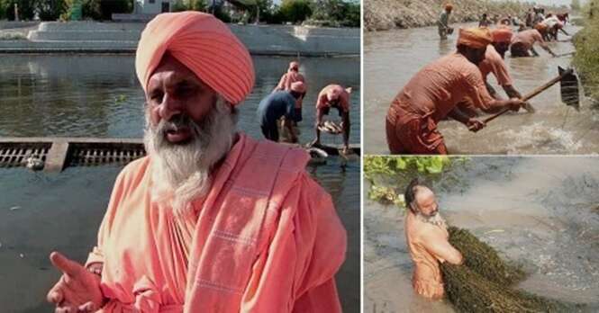 Este homem limpou um rio com as próprias mãos