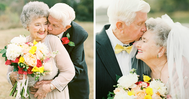 Idosos têm sessão de fotos mais doce que você já viu para comemorar os 63 anos de casamento