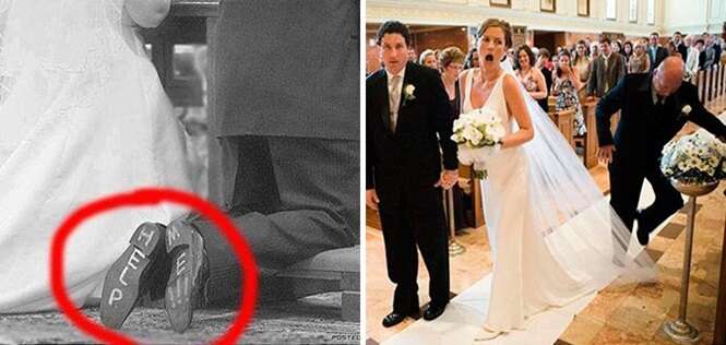 Fotos de momentos hilários ocorridos em casamentos