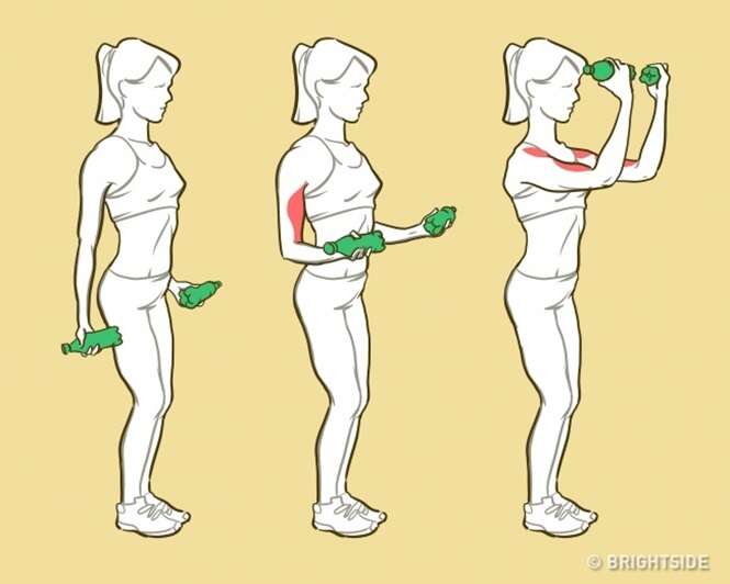Exercícios simples para modelar os braços