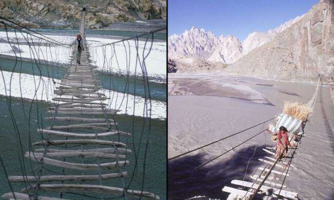 Hussaini Hanging Bridge, Paquistão