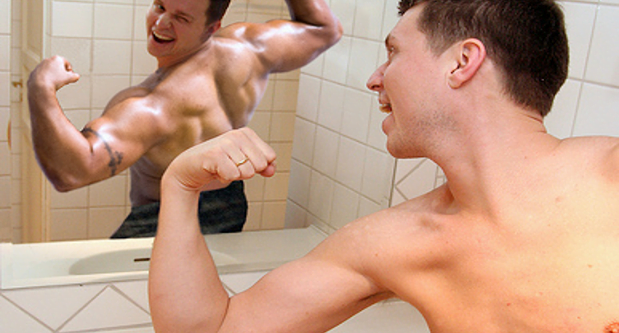 Músculo no espelho