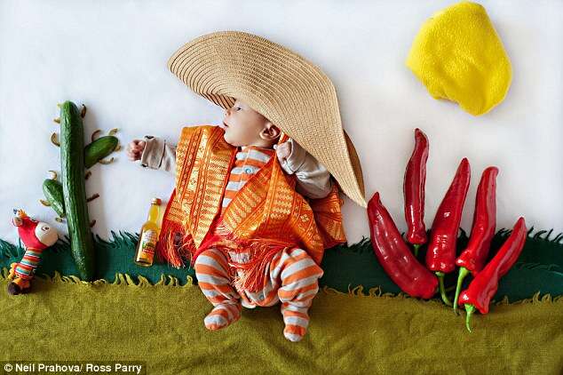 Fotógrafo captura imagens divertidas de bebês recém-nascidos