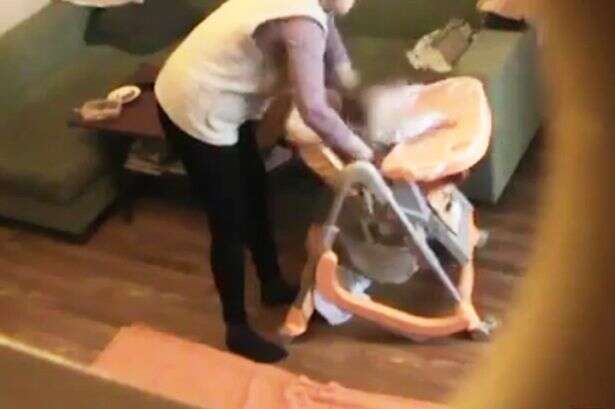 Câmera escondida flagra babá espancando bebê