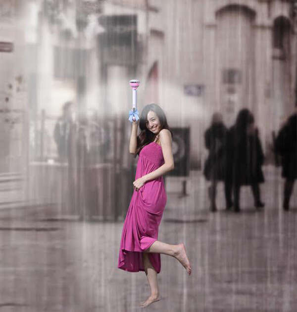 Conheça o guarda-chuva que usa jatos de ar para repelir água