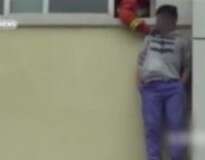 Vídeo flagra momento em que bombeiro salva adolescente em tentativa de suicídio