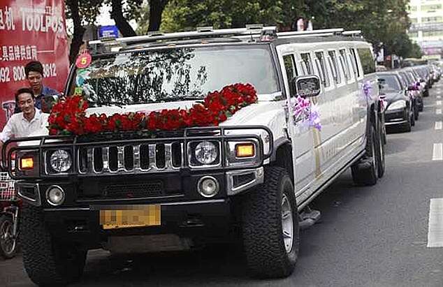 More Than Twenty 100,000 GBP Motors Used In Bridal Convoy