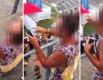 Vídeo de folião bêbado tentado tirar foto com cartão de crédito bomba no Facebook