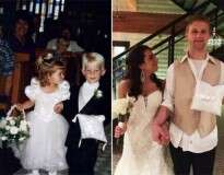 Jovens que levaram aliança e buquê em casamento quando tinham 3 anos de idade, se casam 20 anos depois
