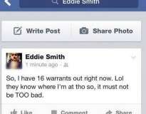 Jovem se gaba no Facebook de ter 16 mandados de prisão e continuar livre e acaba localizado pela polícia