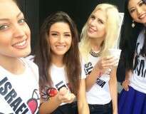 Selfie de Miss Israel ao lado de Miss Líbano causa indignação das nações rivais