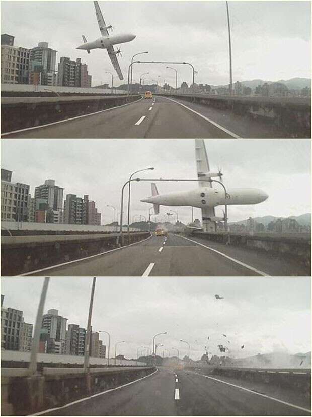 Vídeo registra momento em que avião da TransAsia cai em rio e deixa dezenas de mortos