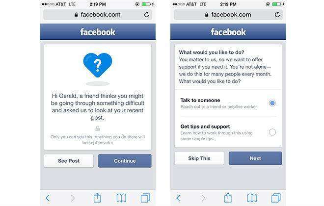 Facebook cria ícone que alerta sobre postagem suicida