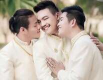 Três homens se casam na Tailândia no primeiro casamento gay do tipo em todo o mundo