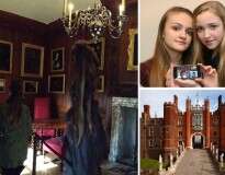 Menina fotografa fantasma em palácio inglês mal-assombrado