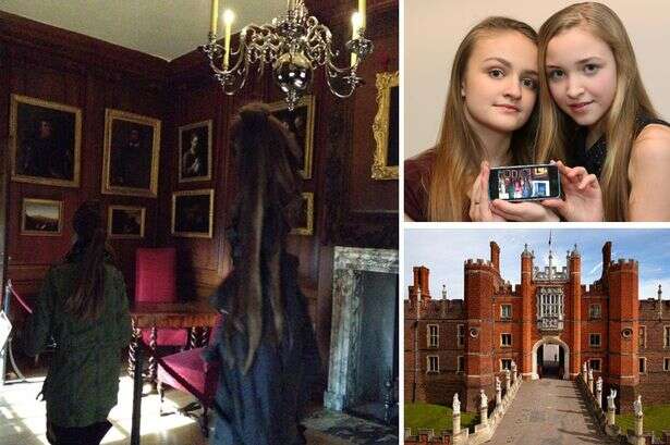 Menina fotografa fantasma em palácio inglês