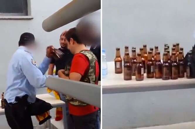 Torcedor é flagrado tentando entrar com caixa inteira de garrafas de cerveja em estádio de futebol