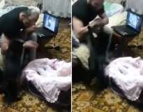 Gato corajoso protege bebê ao saltar sobre braço de homem enquanto ele dava tapas na criança