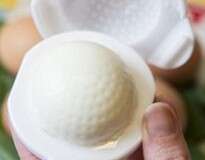 Empresa cria aparelho que transforma ovo cozido em bola de golfe