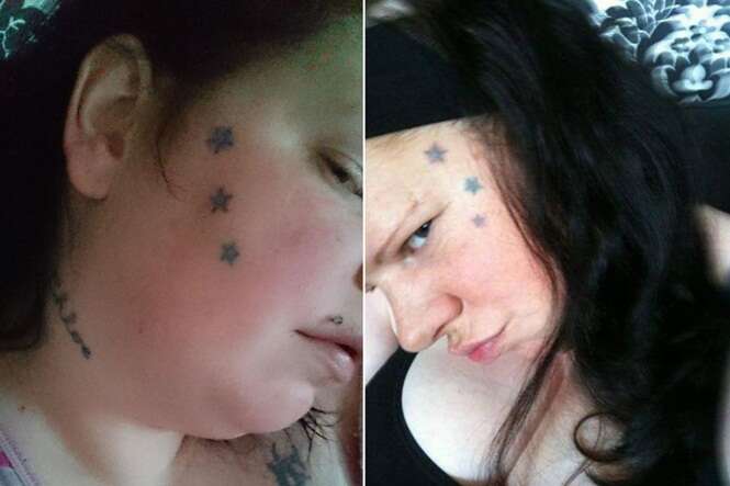 Adolescente faz tatuagem no rosto em fase rebelde e não consegue emprego