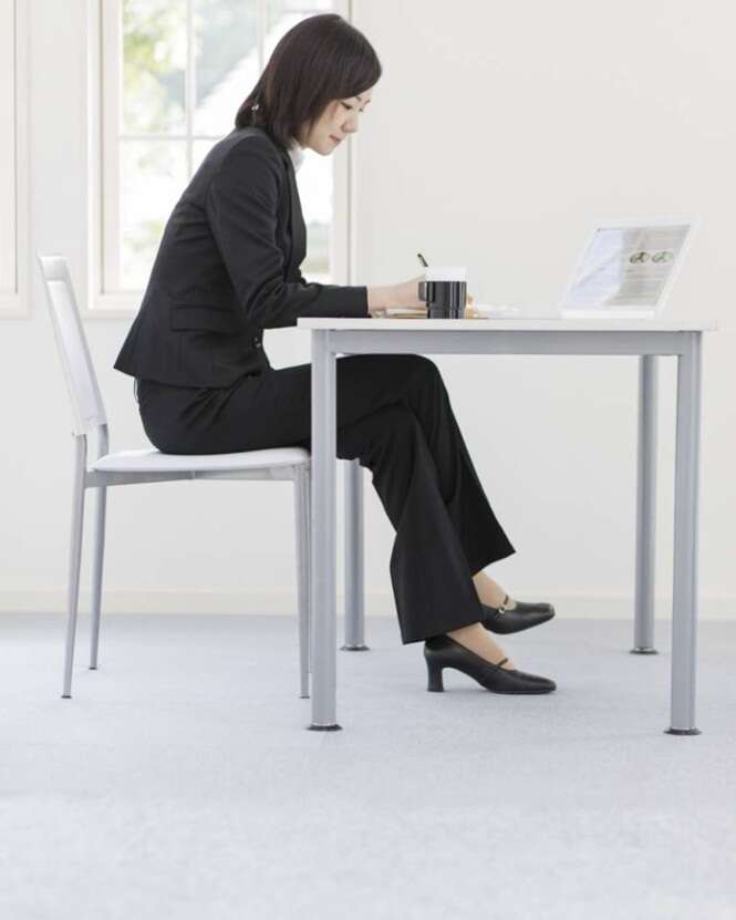 Young businesswoman working in office