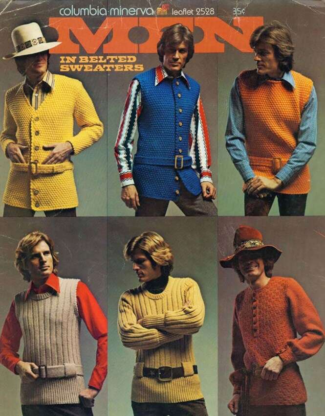 Moda masculina de 1970 Moda masculina de 1970