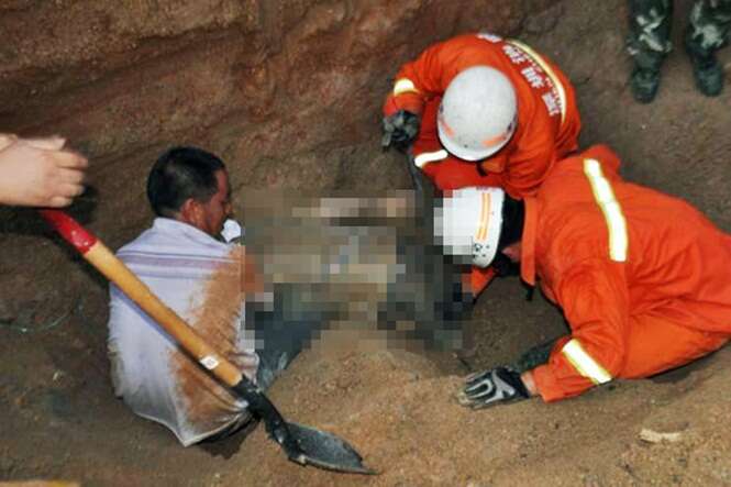Operário acaba em coma após ser enterrado vivo em canteiro de obras