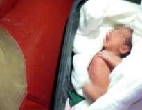 Pai é preso após ser flagrado transportando bebê recém-nascido em mala para tentar vende-lo