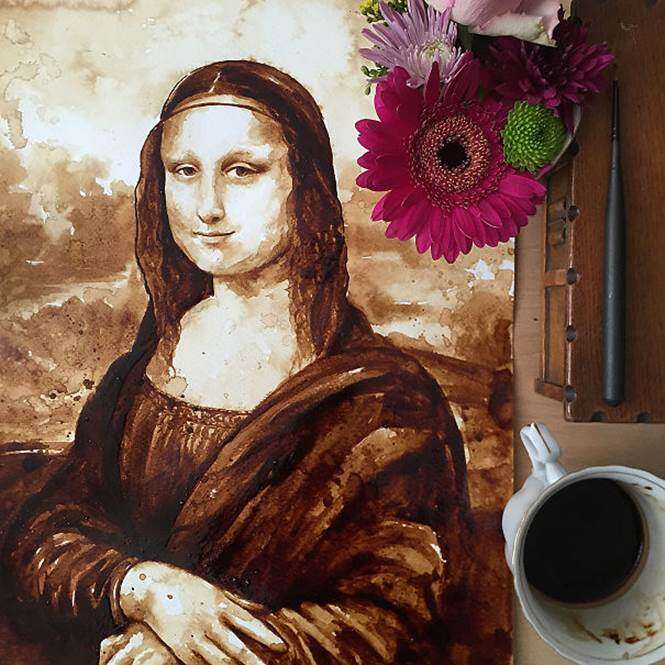 Mona Lisa de café