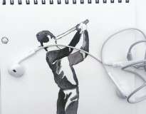 Artista cria desenhos que se interagem com objetos reais