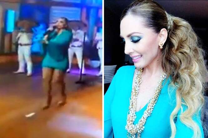Cantora mexicana deixa absorvente cair durante apresentação ao vivo em programa de TV