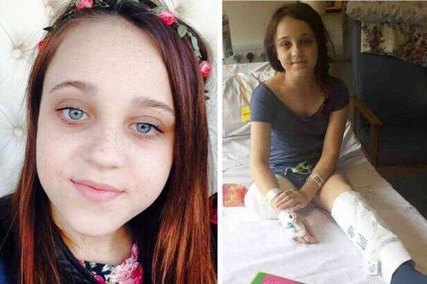 Corajosa menina de 13 anos com rara doença genética tem perna amputada após passar anos pedindo isto. 