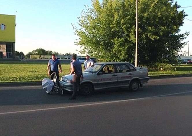 Shocking Moment Hit And Run Driver Speeds Off With Pram