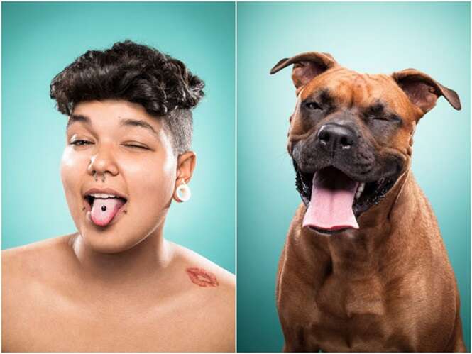 Imagens que mostram como os donos parecem com seus cães