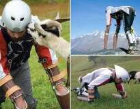 Homem abandona tudo para viver como uma cabra nos Alpes Suíços