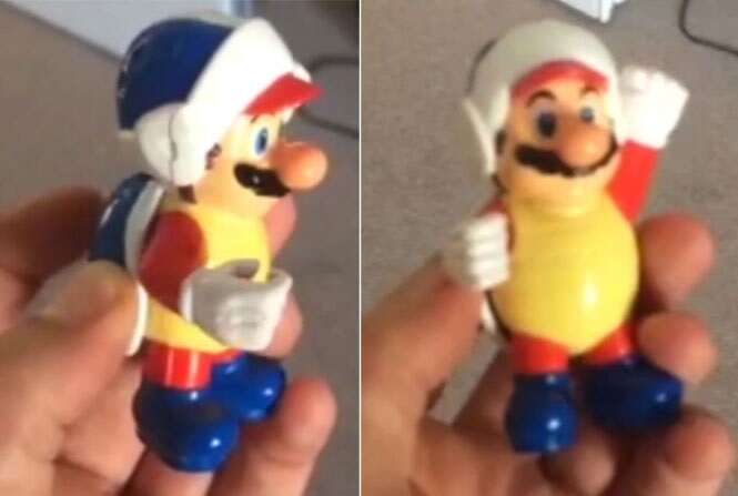 Pai fica indignado após filhos começarem fazer gestos obscenos depois de ganharem brinquedo do Super Mario em McLanche Feliz