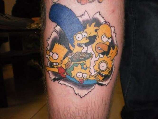 Tatuagens inspiradas nos Simpsons