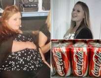 Mulher perde 57 quilos após abandonar vício de beber Coca-Cola