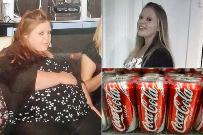 Mulher perde 57 quilos após abandonar vício de beber Coca-Cola
