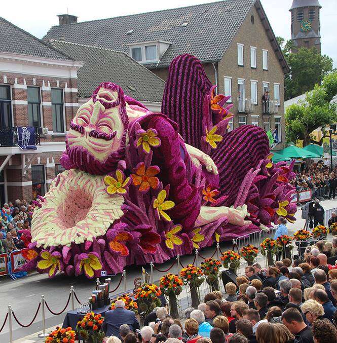 Desfile de flores