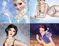 11 princesas da Disney como modelos de lingerie