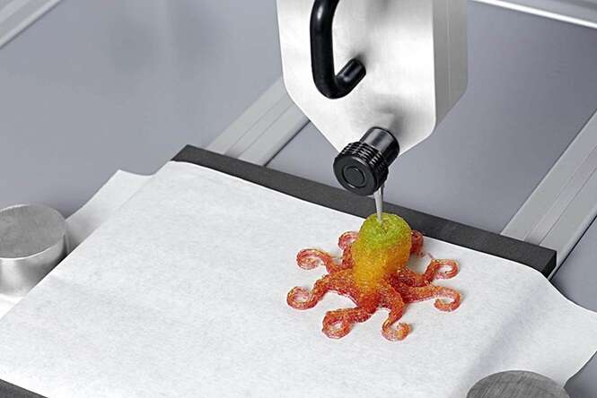 Impressora 3D permite criar balas e gomas de mascar personalizadas
