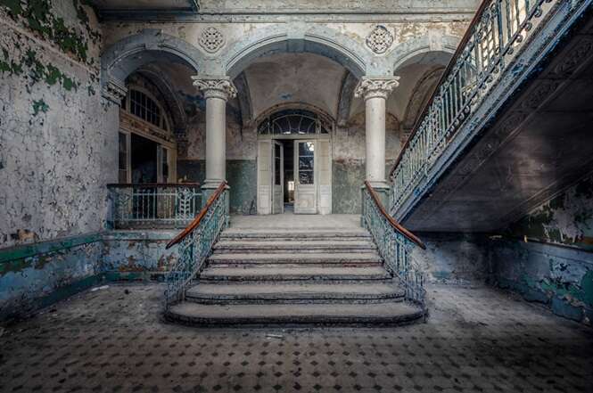 abandoned entry hall