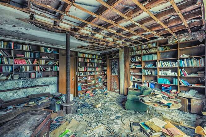 old abandoned library