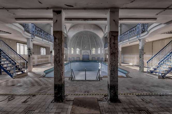old abandoned swimming baths